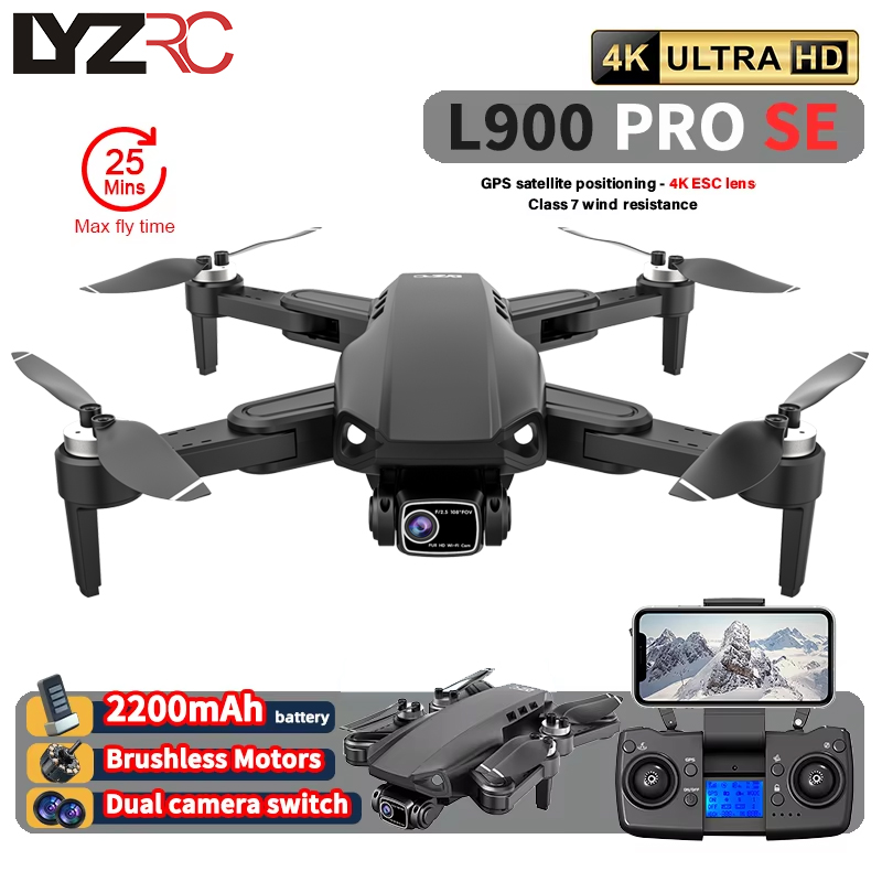 L900 Pro SE MAX GPS Drone 4K P - đánh giá và giá Drone Gimbal 2 Axis