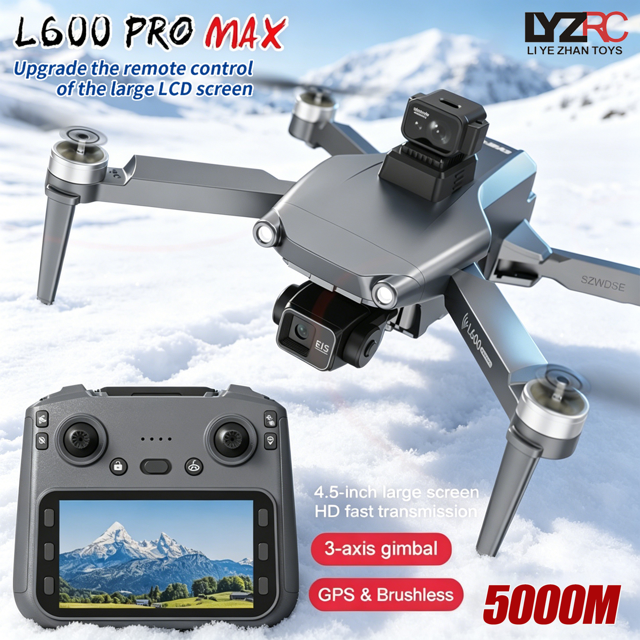 L600 MAX GPS Drone Professiona - đánh giá và giá Drone Gimbal 3 Axis