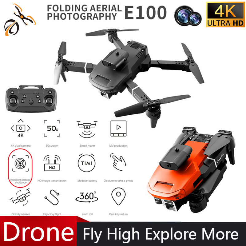 Mini E100 Four-sided Obstacle  - đánh giá và giá Drone Gimbal 2 Axis