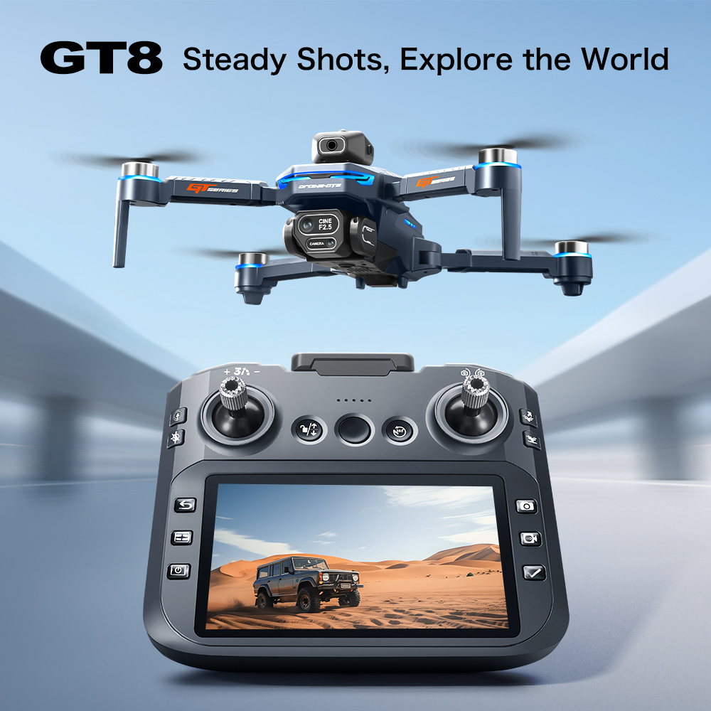 GT8 Obstacle Avoidance Aerial  - đánh giá và giá Drone Gimbal Brushless