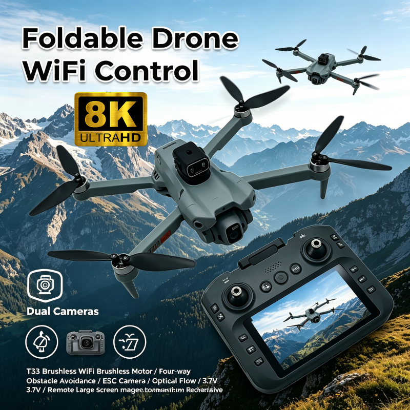 2026 New T33 RC Drone 8K Camer - đánh giá và giá Drone Gimbal 3 Axis