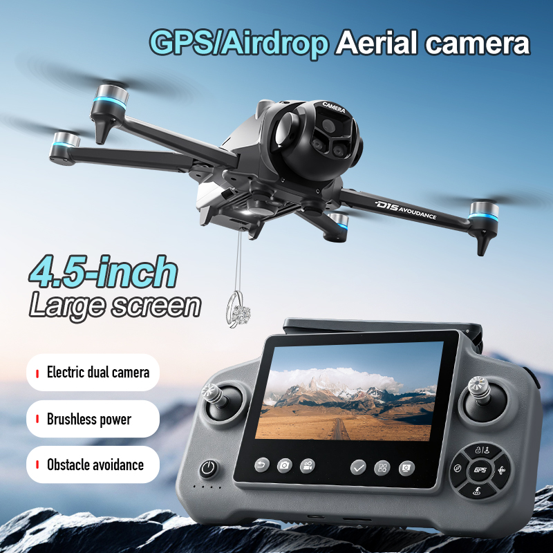 D15 Professional 4K HD Triple  - đánh giá và giá Drone Gimbal 2 Axis